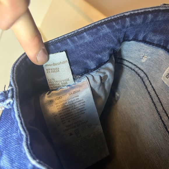 Diesel trompe l'oeil jean sweatpants - Picture 15 of 16